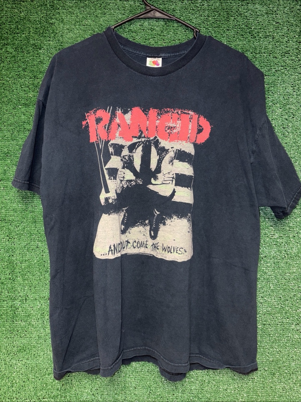 vintage Y2K Rancid And out come the wolves  Black Shirt XXL Punk Oi!